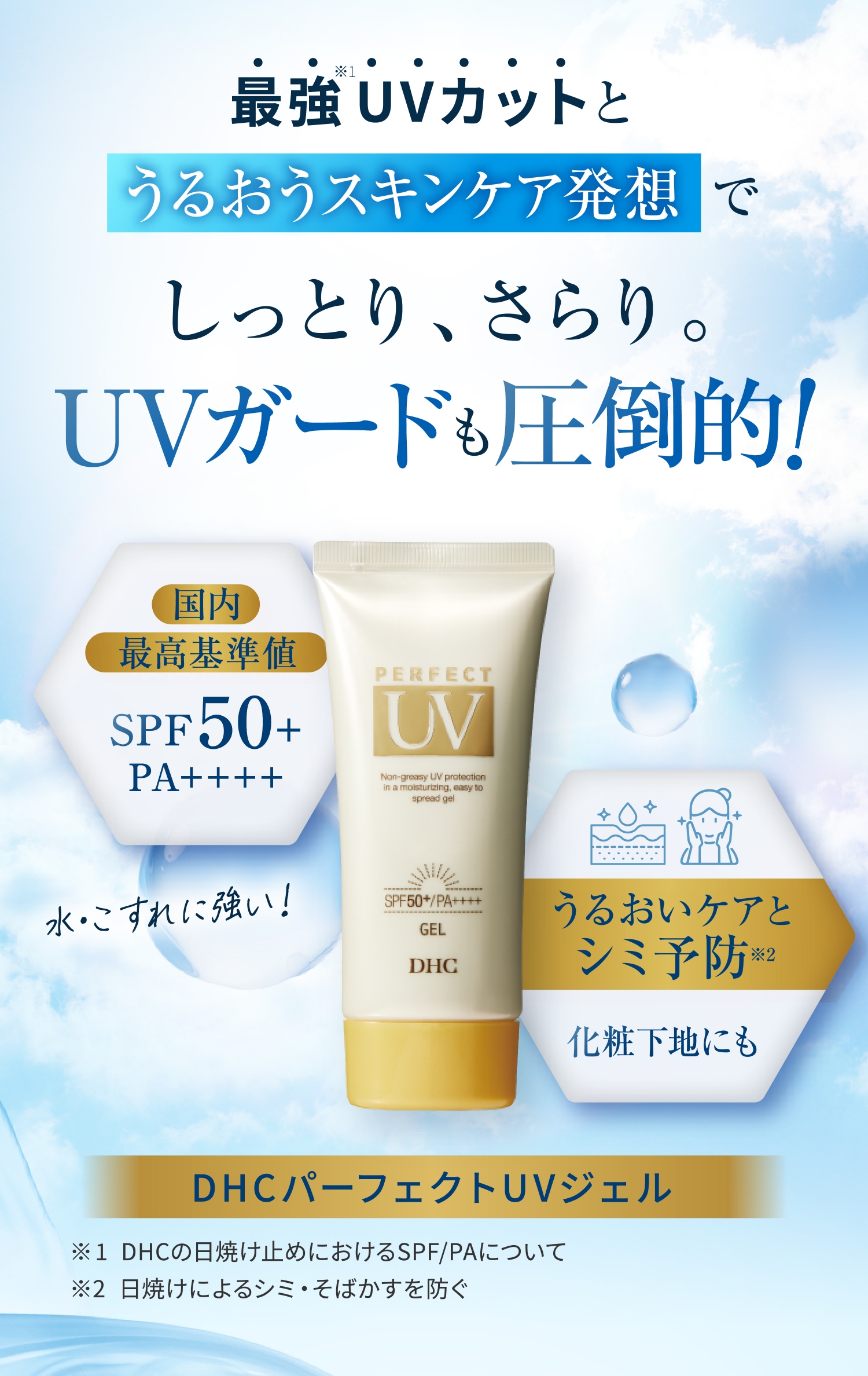 うるっと水感最強UVジェル パーフェクトUVジェル | DHC