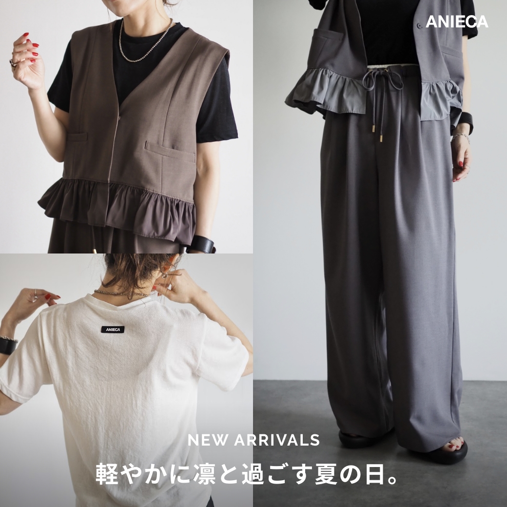 ANIECA シャイニーロングスリーブTシャツ シャイニーロングスリーブTシャツ | レディースファッション通販