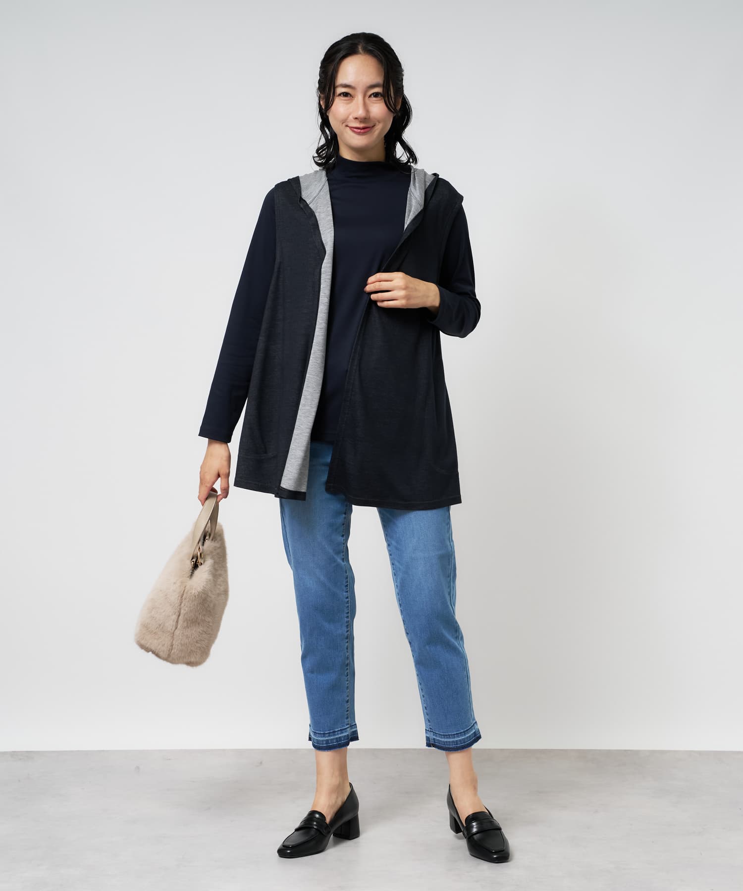 GILET OUTFIT with TREND ITEM -ジレ（ベスト）コーデ-