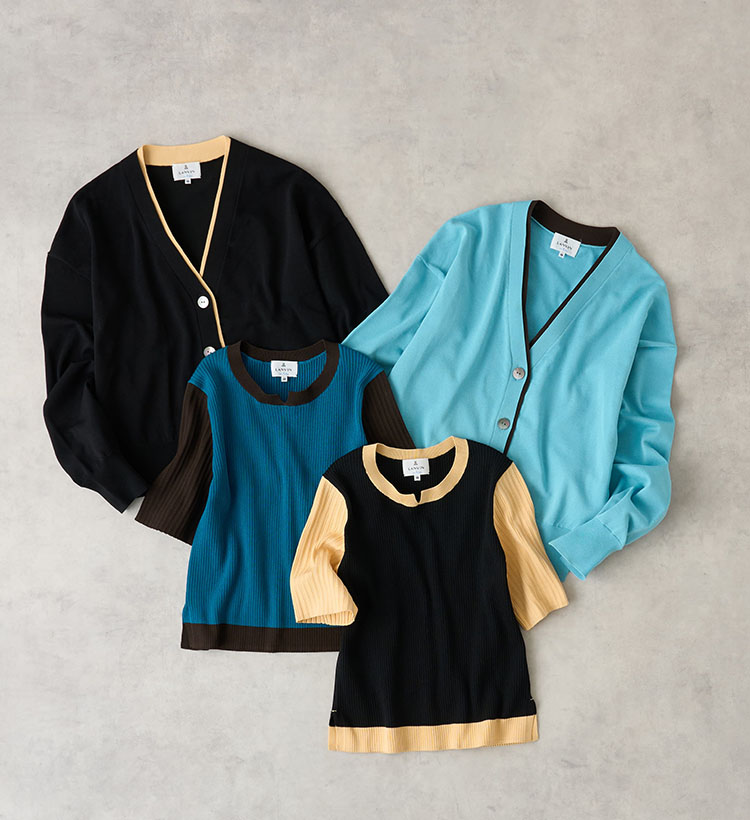 LANVIN en Bleu ポンチョ カシミヤ混 38 LANVIN en Bleu|featured12
