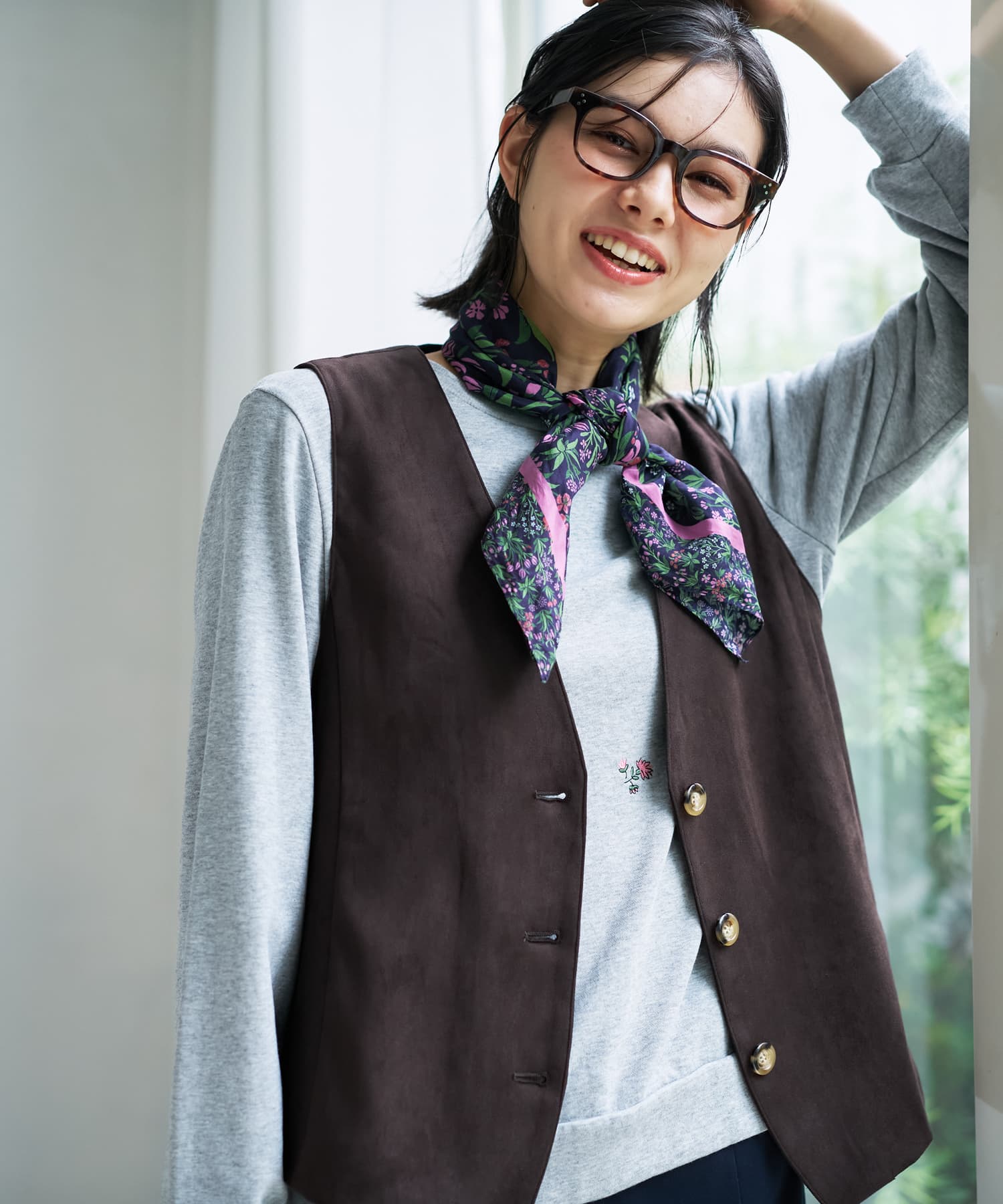 GILET OUTFIT with TREND ITEM -ジレ（ベスト）コーデ-